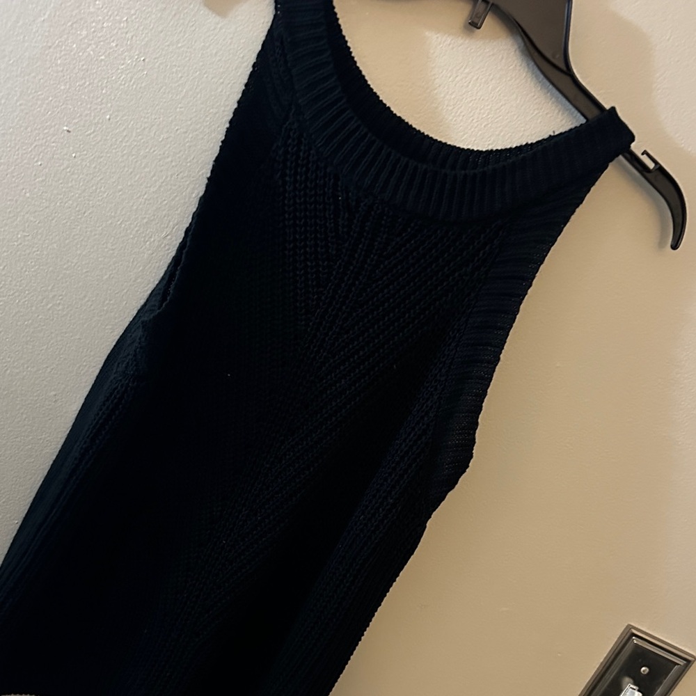 Nine West Black Knit Sleeveless Tank Top